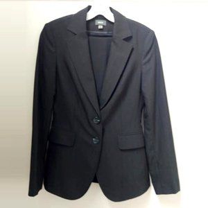 SOLD Women's 2-Piece Blazer & Pants Suit Black Stripes